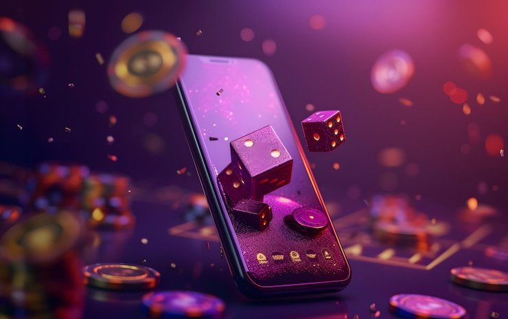 1400 হোমপেজে সবুজ মোবাইল গেমিং দৃশ্য